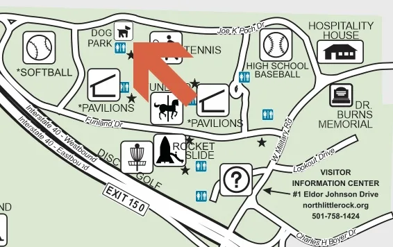 image of location of the dog park