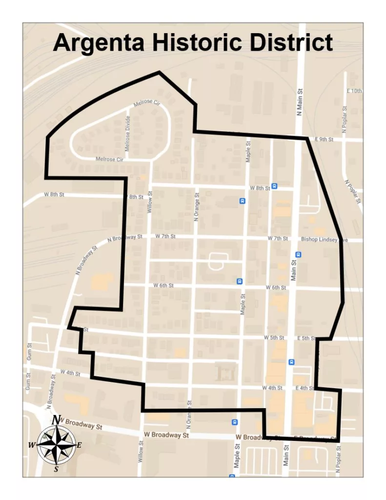 image of district boundaries on google map