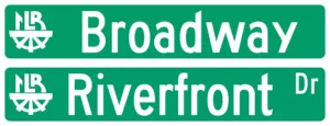 image of two street signs