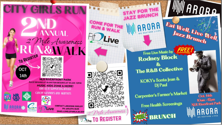 breast cancer walk info flyer
