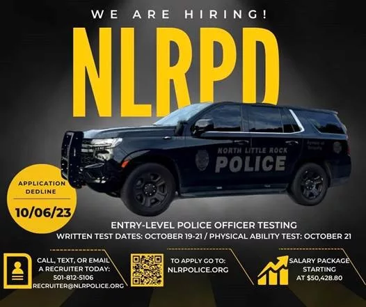 police hiring info graphic