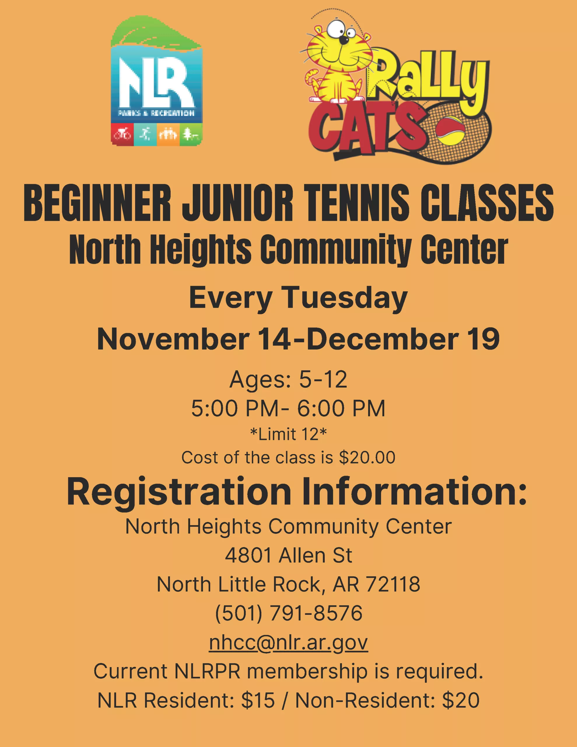 Rally Cats Junior Tennis at NHCC
