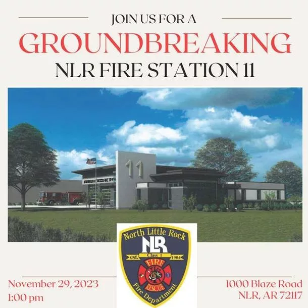 image of groundbreaking for new fire station announcement