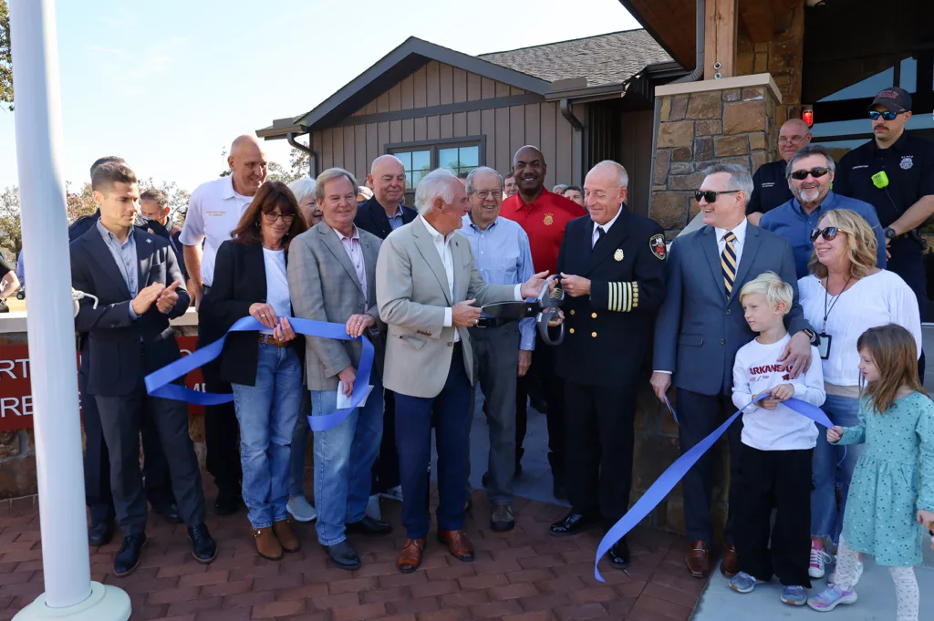 photo of ribbon cutting for station 8