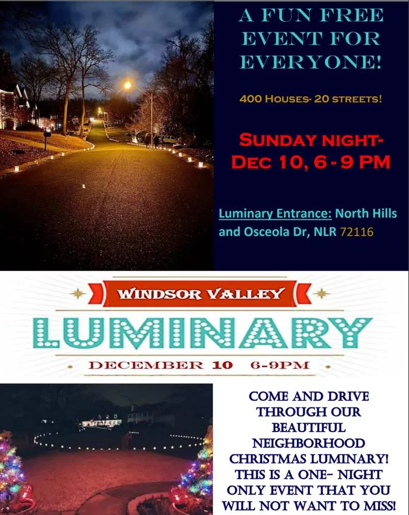 flyer for luminary event