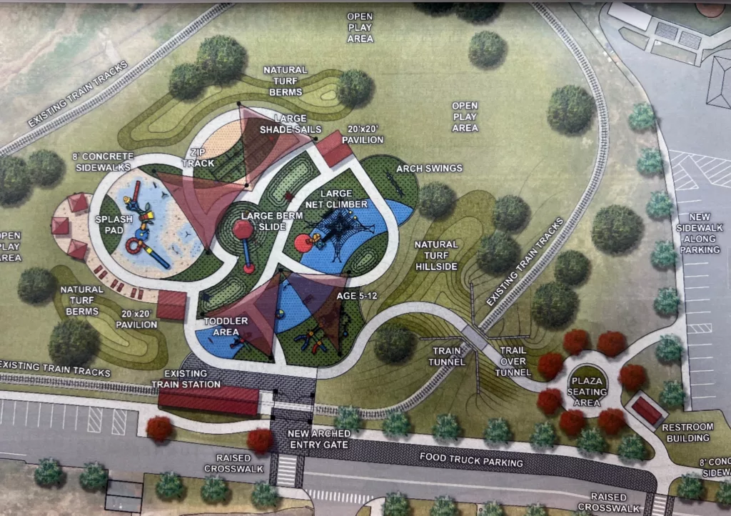 image of proposed site plan for funland