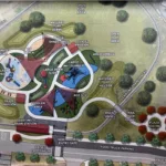 image of proposed site plan for funland