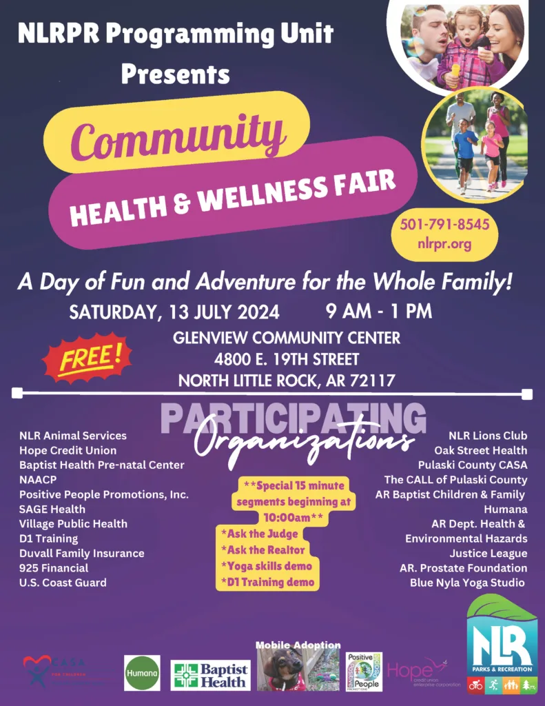 community health fair information flyer