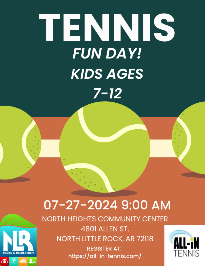 info graphic for tennis fun day