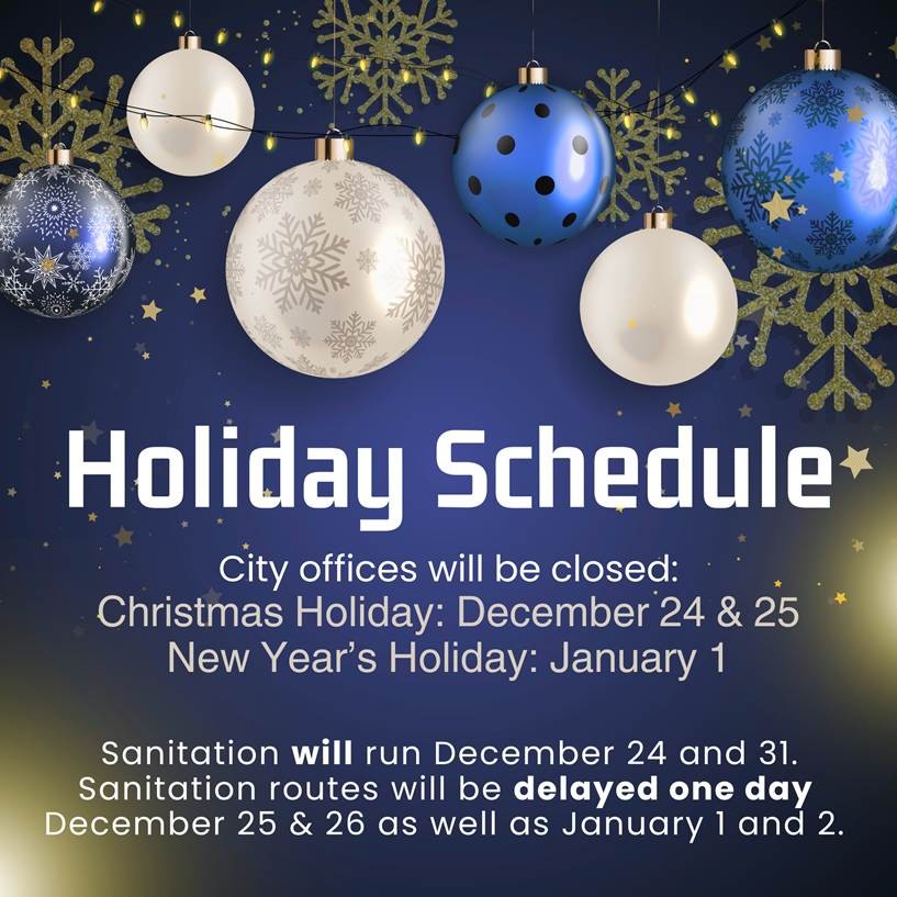 winter holiday schedule