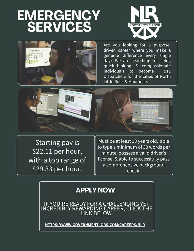 Become a 911 Dispatcher in NLR