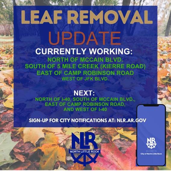 leaf removal update for january 12, 2026