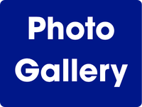 Graphic with a dark blue background and bold white text reading “Photo Gallery.”