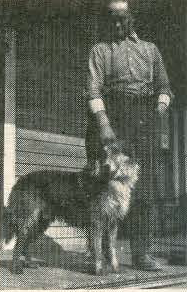 E.A. Knight and his dog Pippo